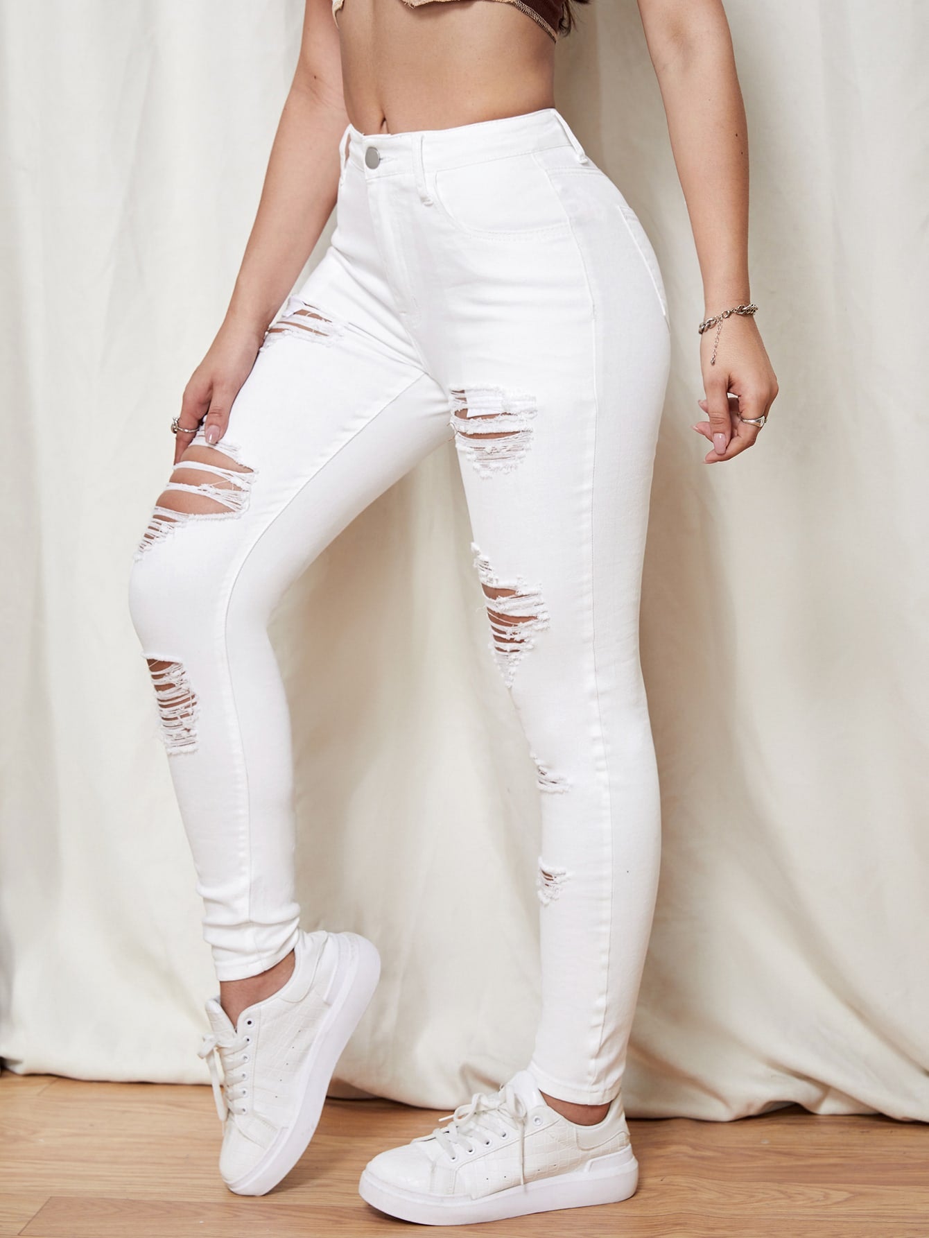 Skinny Jeans Ripped Jeans