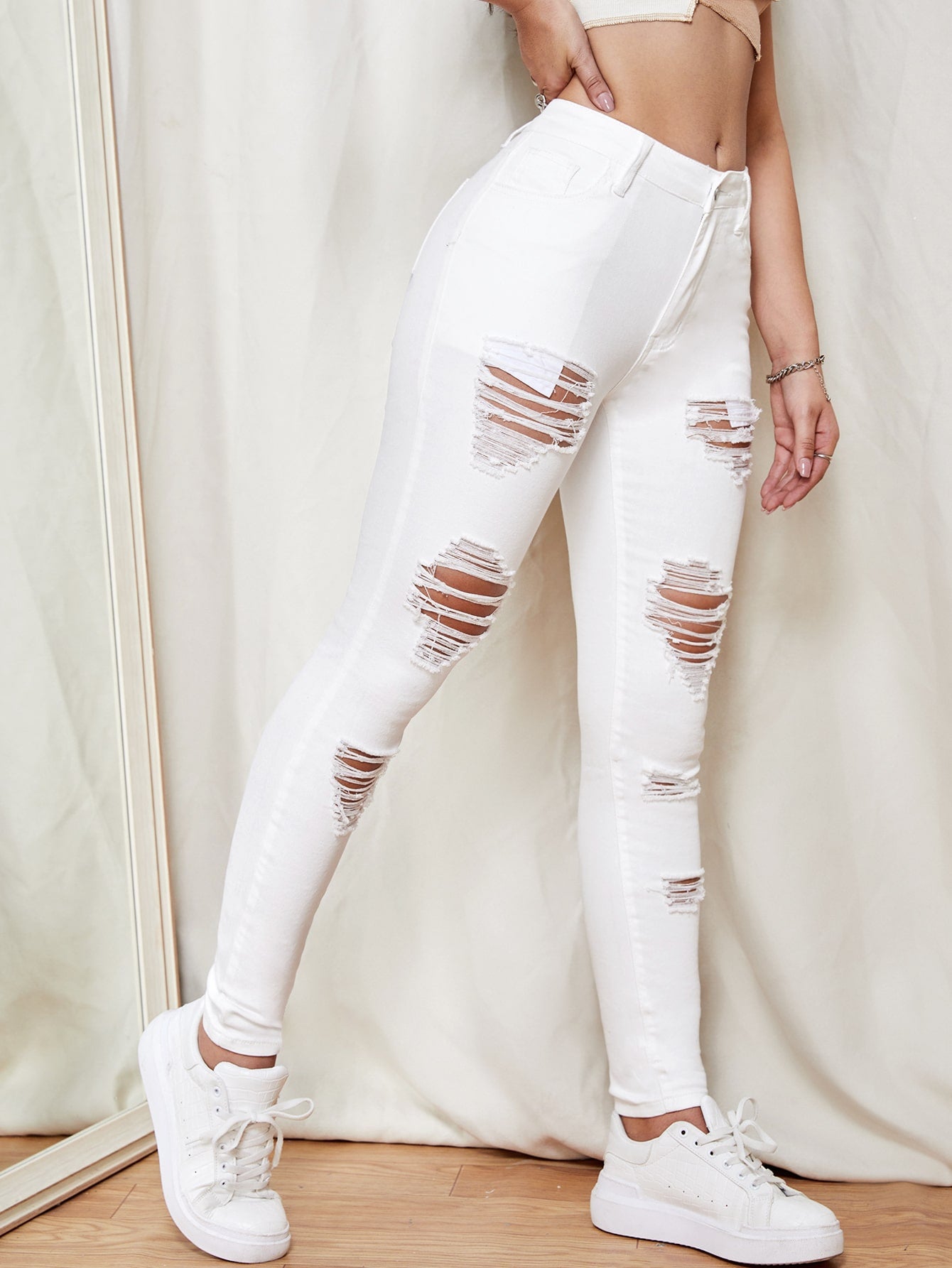 Skinny Jeans Ripped Jeans