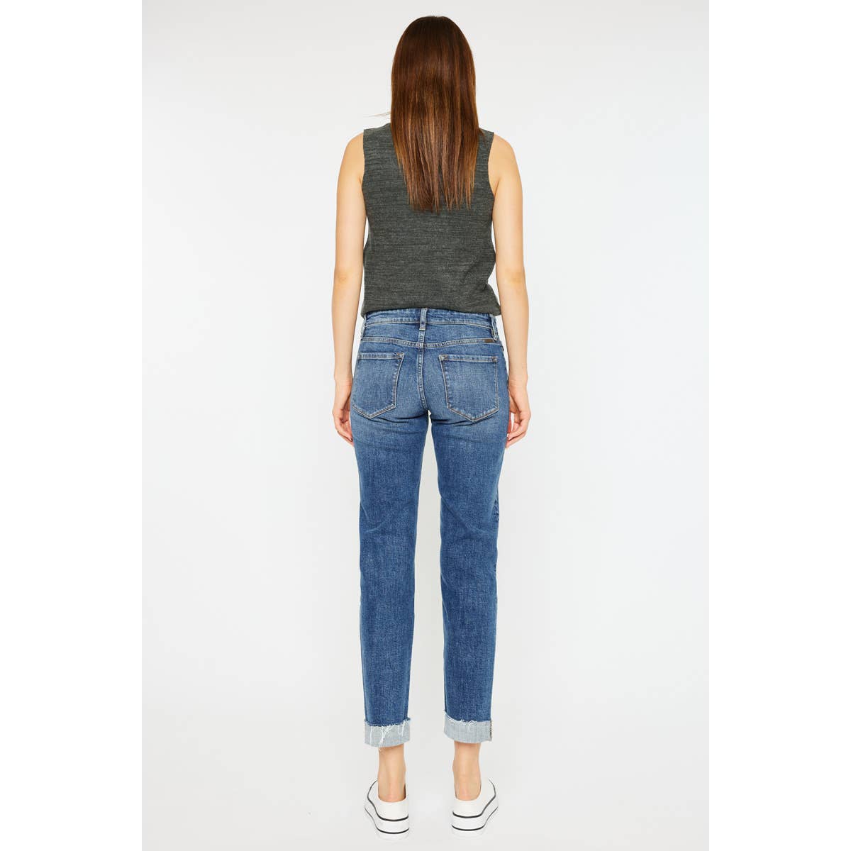 KAN CAN DISTRESSED BOYFRIEND JEANS