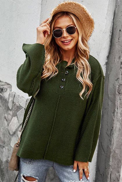 Cozy Chic Button-Up Sweater